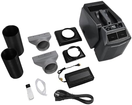 Portable Air Conditioner, 6200BTU Camping Tent AC Unit 48V Split Type for Dorms Kitchen Room Office Camping Pet Cold Warm Dual Frequency