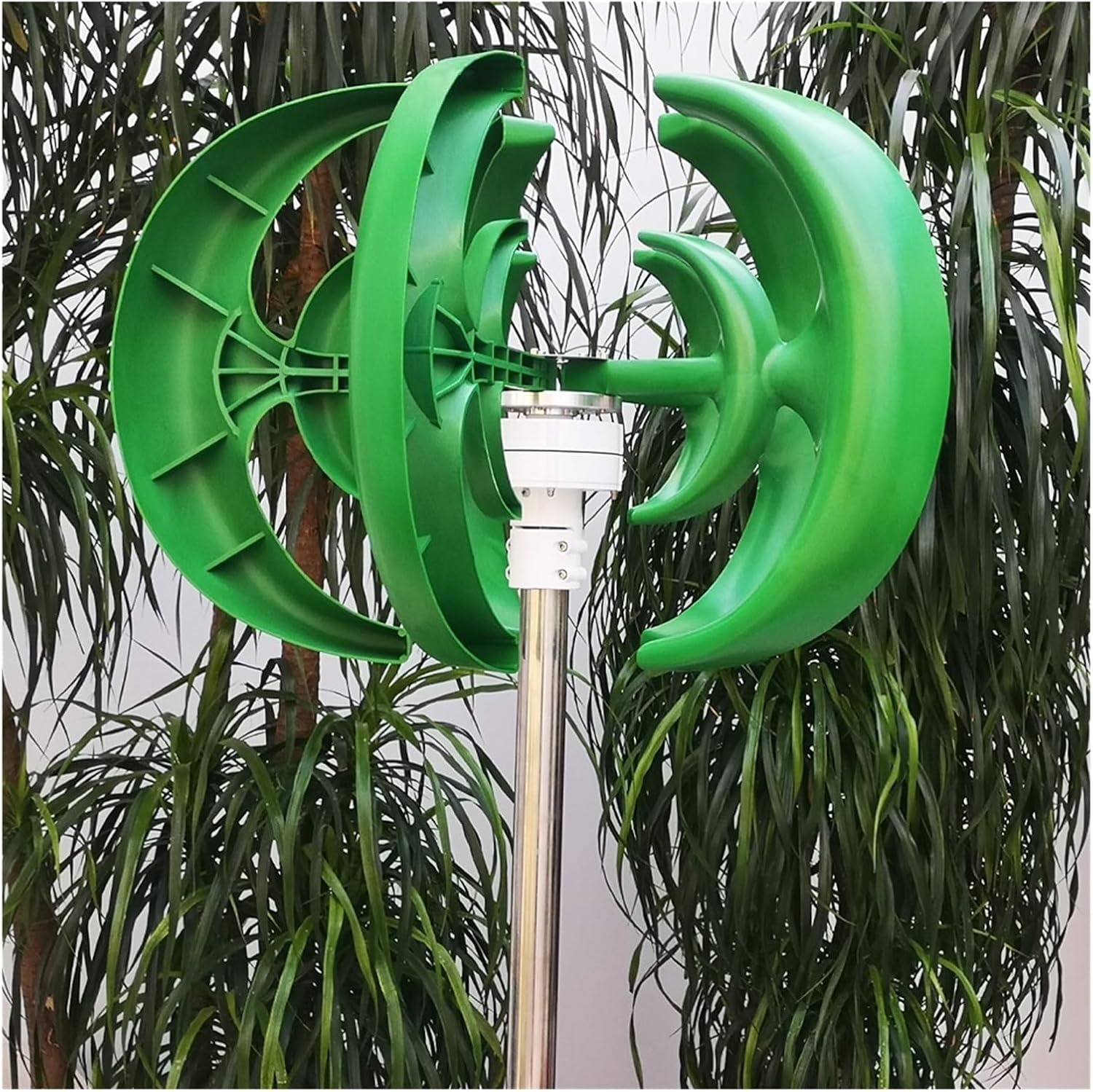 Vertical Wind Turbine 2000W 12V 24V 48V Permanent Magnet Generator with Mppt Controlle Industrial Energy(White,Without Controller_24V)