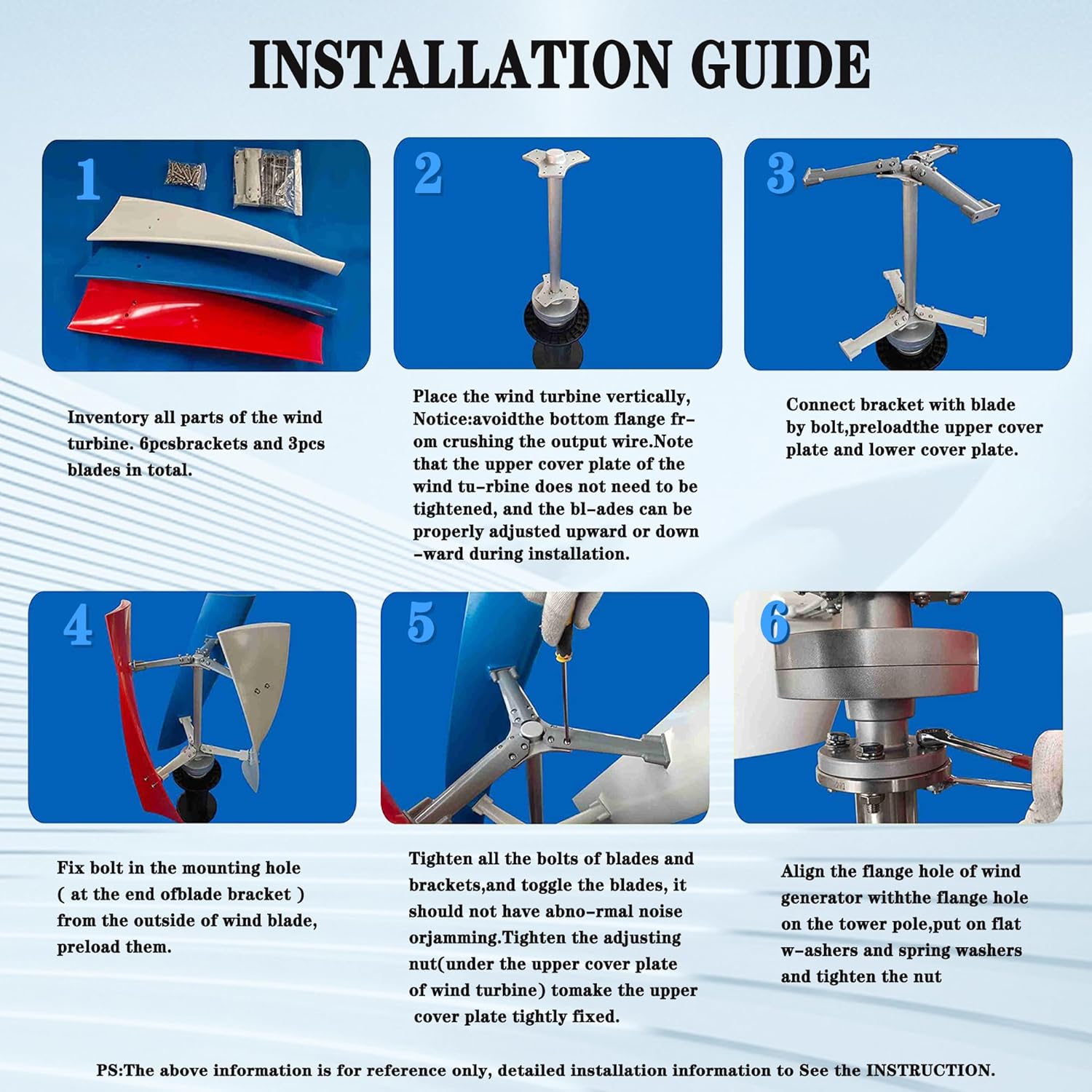 2000W 48V 24V 12V Vertical Axis Wind Turbine Generator, Low Wind Speed Startup & Quiet Operation, for Off-Grid Home, Farm, Boat, Marine, Street Lighting with Charge Controller & Flange 24v
