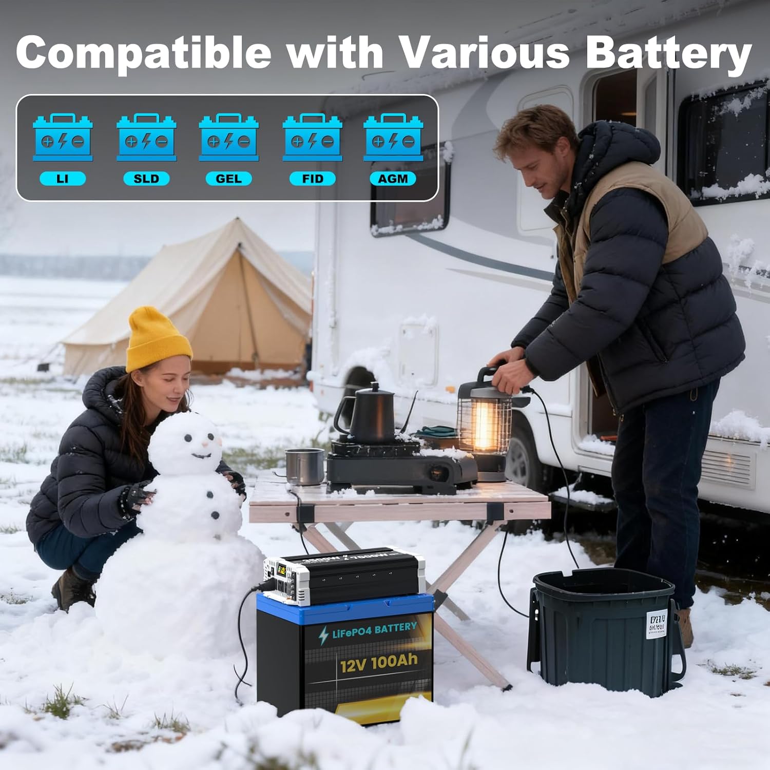 3500 watt Pure sine Wave Inverter, 48V DC to 110V AC Power Inverter, with 3 AC Output sockets, USB Port, Type-C Port, Remote Control with LCD Screen, Used for Solar Emergency Power Supply in RV Homes