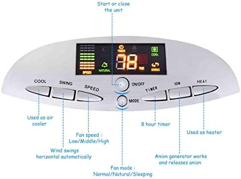 Air Conditioner Cooler with Fan and Humidifier Portable (29