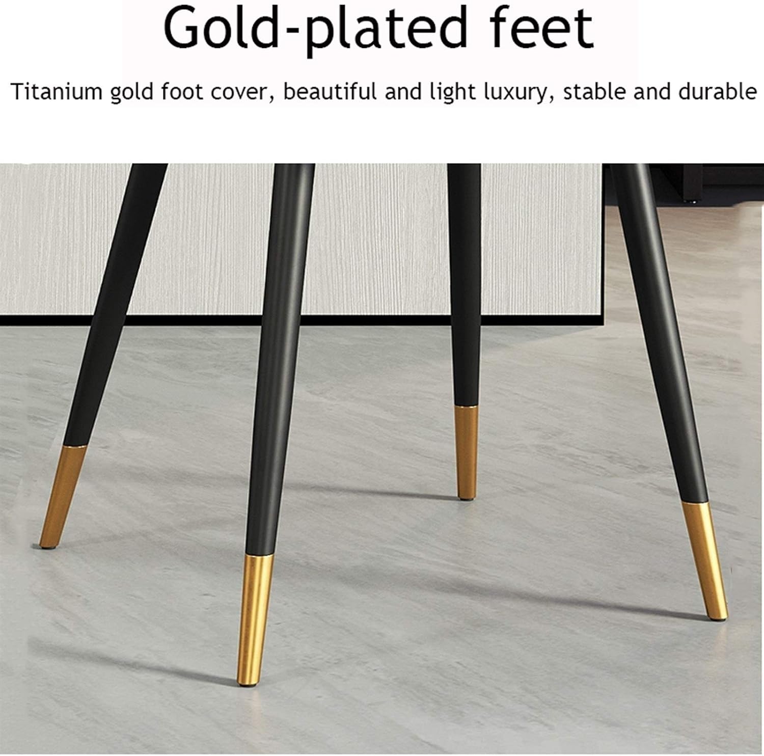 Dining Chair Kitchen Dining Room Furniture Chairs Faux Matte Suede Leather Dining Chairs with Backrest Soft Cushion and Sturdy Metal Legs for Office Lounge Kitchen Bedroom