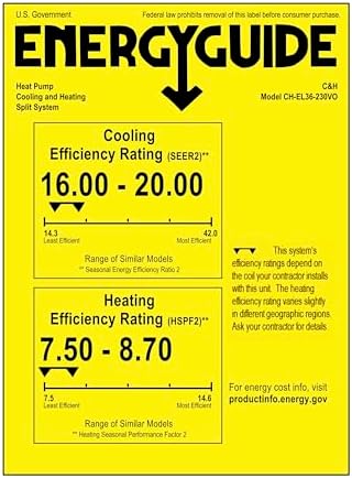 Cooper & Hunter 36,000 BTU 230V Mini Split AC/Heating System, Ductless Wall Mount – 19.5 SEER2 Inverter – 16FT Installation Kit & Smart Control Included – Pre-Charged