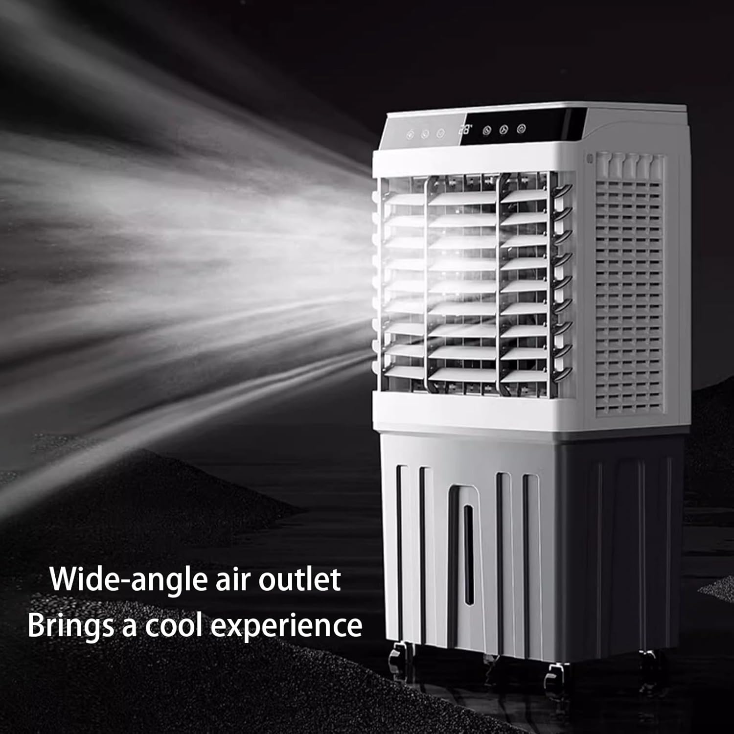 Energy-Saved Air Cooler, 3 In 1 Air Conditioner with Water Tank, 24H Timer, 3 Speeds, Portable Evaporative Cooler for Office Room Garage