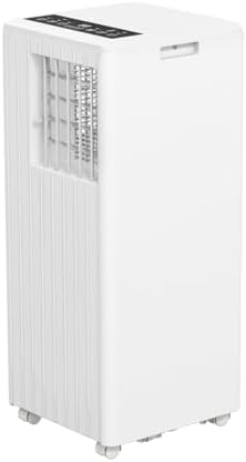 8000 BTU Portable Air Conditioner, 350 Sq.Ft Coverage, 3-In-1 Cooling, Fan, Dehumidifier, with Remote Control, 24H Timer, with Remote Control, Sleep Modes, for Bedroom, Office