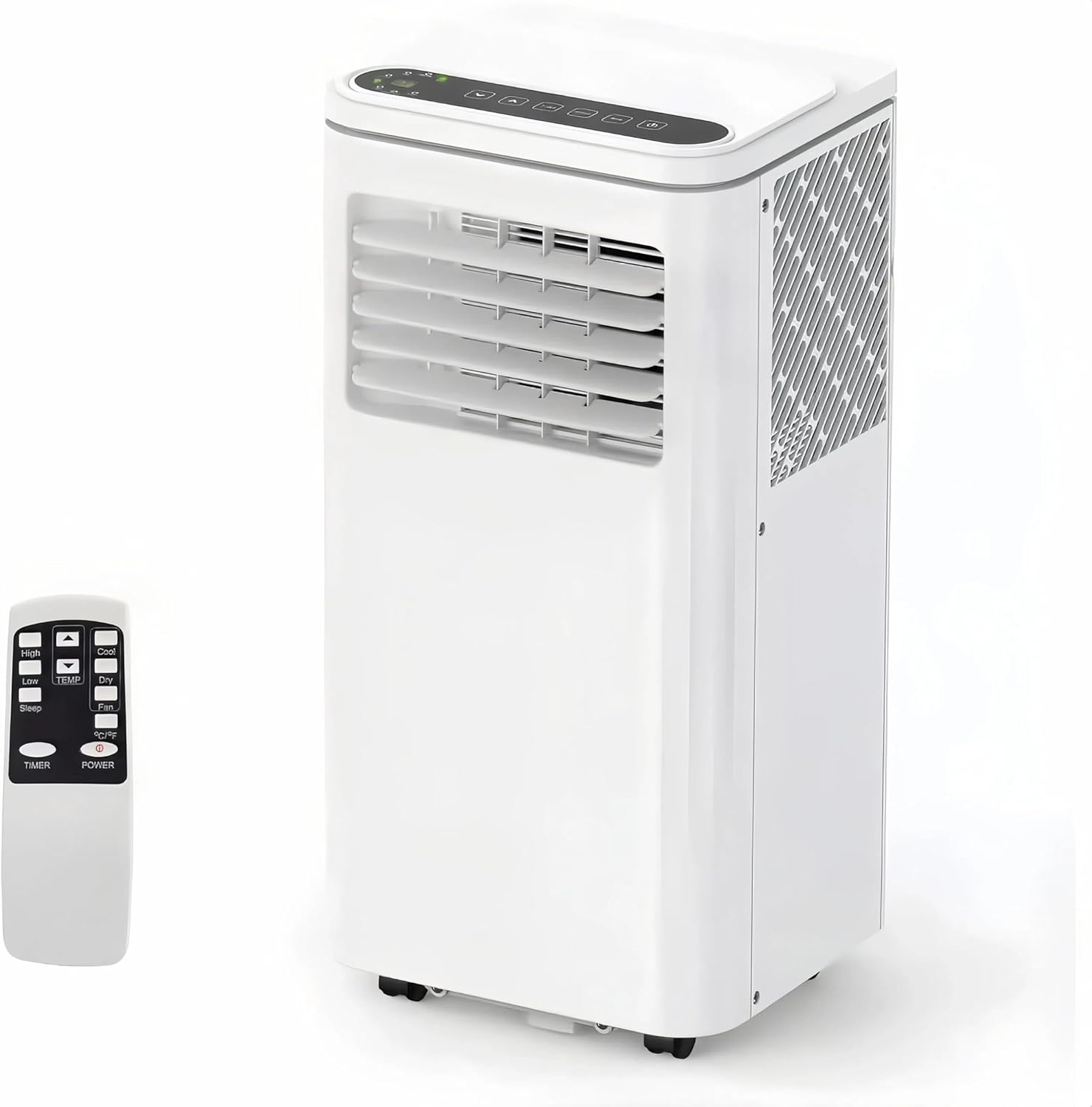 10000 BTU Portable Air Conditioner, AC Cooling for Room Spaces Up to 450sq. Ft, Quiet 4-IN-1 Portable Ac Unit With Dehumidifier Fan Function, Sleep Mode, Remote Control & 24H Timer for Bedroom, Room