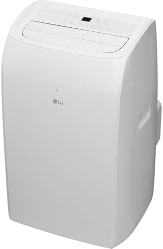 LG 10,200 BTU (DOE) / 14,000 BTU (ASHRAE) Smart Portable Air Conditioner, Cools 450 Sq.Ft. (18' x 25' room size),Smartphone & Voice Control works with LG ThinQ, Amazon Alexa and Hey Google, 115V