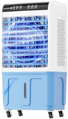 Portable Air Conditioner with 3 Speeds, 120° Oscillation, Large Water Tank, Ice Box Cooling, Quiet Air Cooler for Bedroom, Kitchen, and Rooms(84cm)