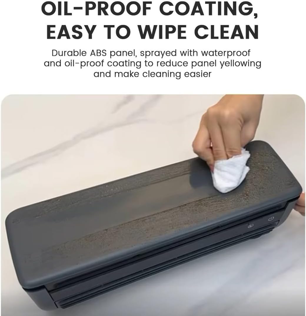 Wireless Charging Air Conditioner, 2025 New Portable Cooling Air Conditioning Fan, No Drilling Kitchen Wall Air Conditioner Fan, Waterproof and Oil-proof, for Kitchen Bedroom Living Room (White)