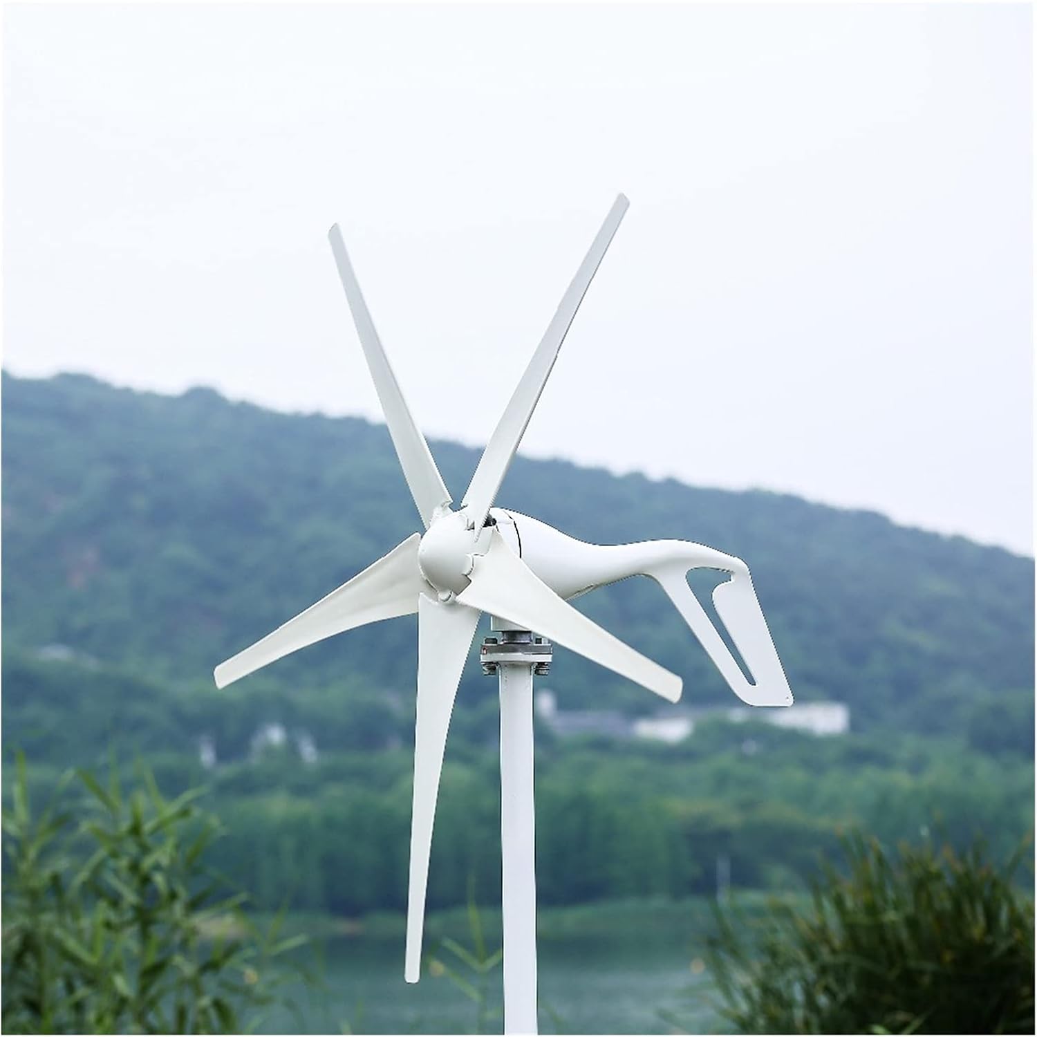 Wind Generator, Small Wind Turbine Generator Fit for Home lights Windmill 800W With Wind Controller Gift All Sets,for Home, Farm, RVs, Boats(Hybrid Controller,6 BLADES 800W_24)