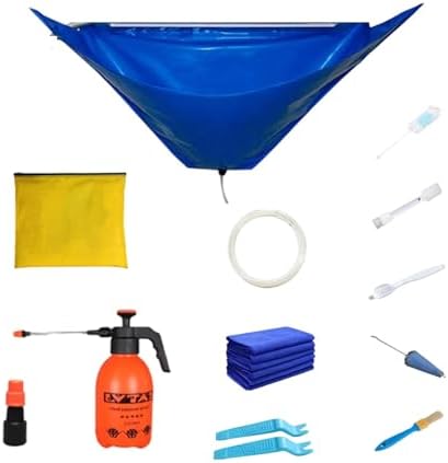 Air Conditioner Cleaning Cover Kit With Clean Tools: 118cm Waterproof Dust Protection Bag For Air Conditioners Cleaner Set(Motherboard,98cm)