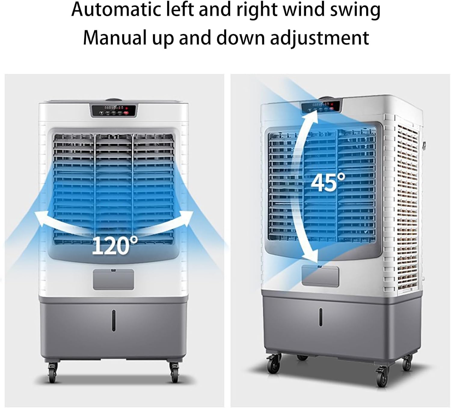 3-in-1 Portable Air Conditioners, Evaporative Air Cooler with Smart Timer and Water Tank, Air Coolong Fan for Outdoor Indoor