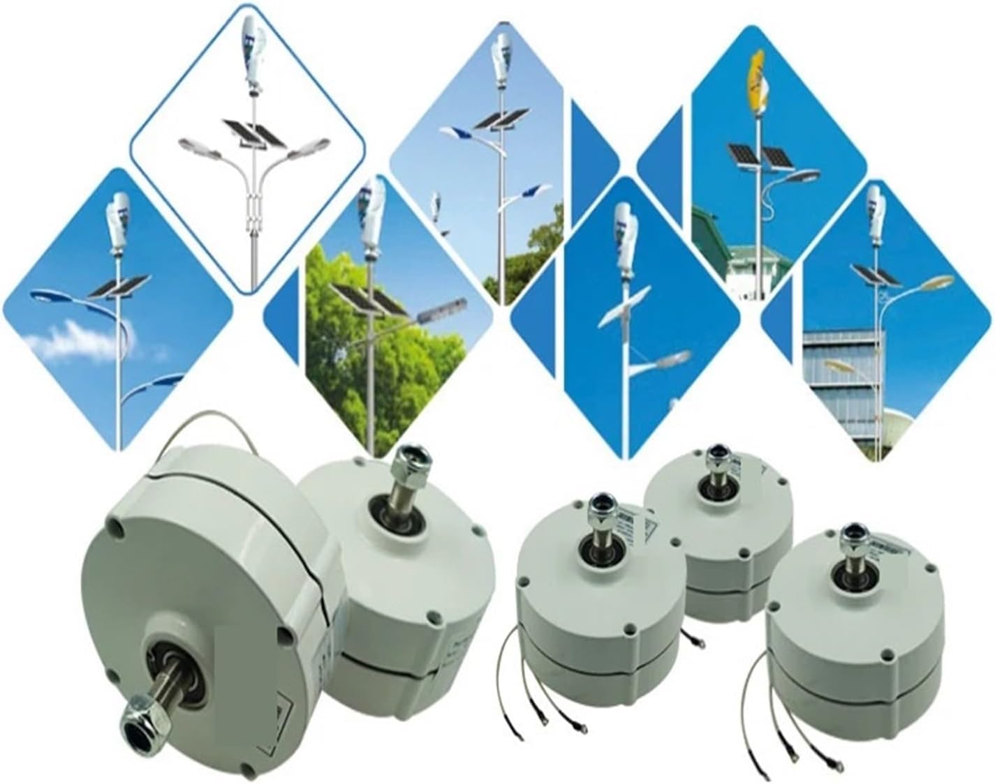 Wind Turbines, 100W Permanent Magnet Generator 600RPM 12V 24VAC Alternator for Vertical Or Horizontal Wind Turbine Low Start Up Torque(with Bracket,24VAC)