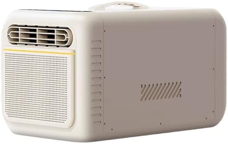 Small Room Air Conditioner Portable Air Conditioners Drain-Free Function with Remote Control and Touch Panel No Installation Required Suitable for Office Camping(Beige)
