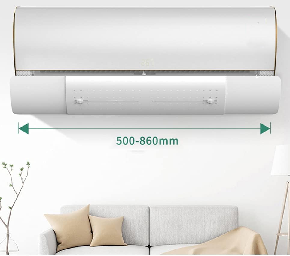 Home Air Conditioner Windshield, Prevent Direct Blowing Adjustable Windshield Wall-Mounted Air Conditioner Air Outlet Baffle Retractable Deflector