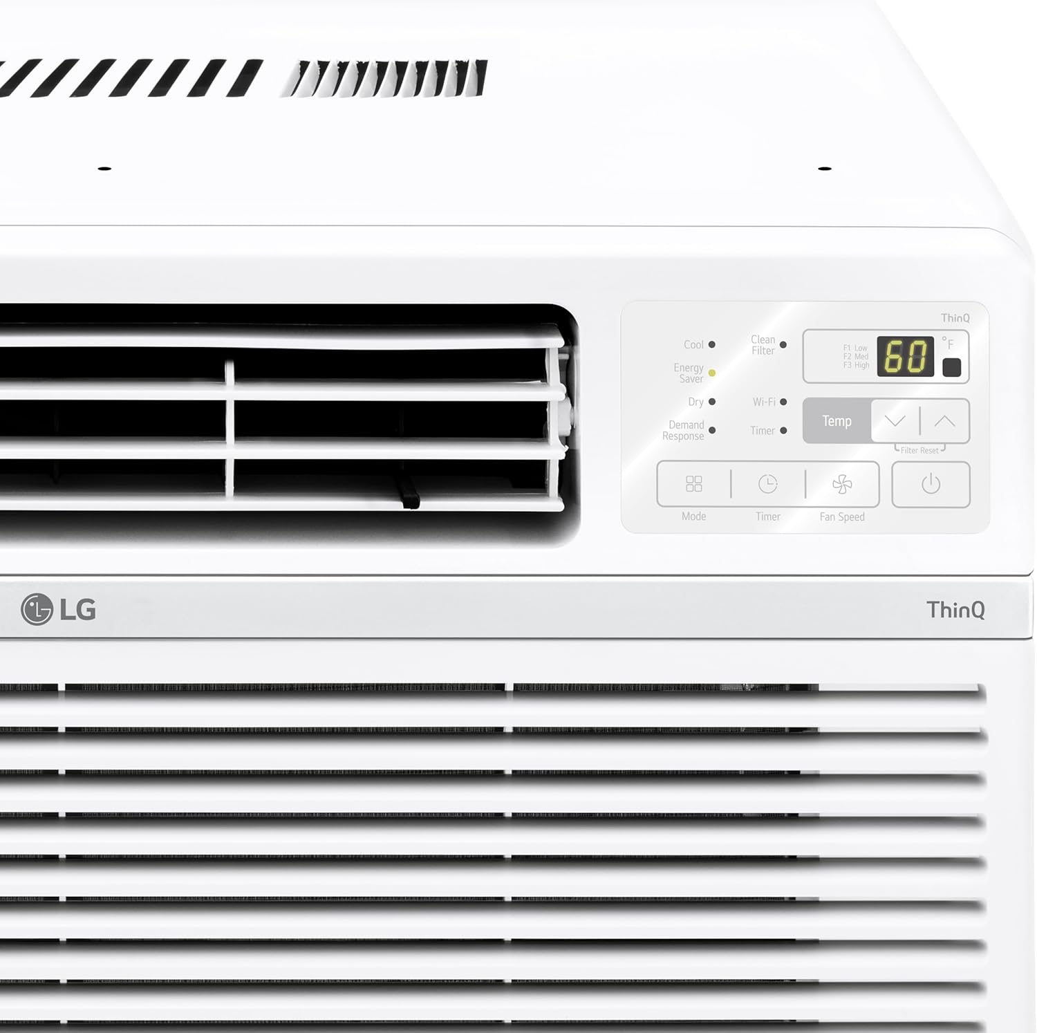 LG 12000 BTU Window Air Conditioner [2024 New]Remote Control WiFi Enabled Works w/LG ThinQ, Alexa, Hey Google,Ultra-Quiet, Washable Filter, Cools Large Rooms up to 550Sq.Ft AC Unit White LW1224RSMX