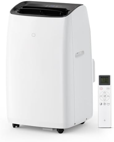 Inverter Portable Air Conditioner 14,000 BTU with Hose, Dehumidifier, Heater, Smart Inverter Portable AC Units with Remote, LED Display, 24 Hrs Timer, 42dB, AC Unit Window Kit