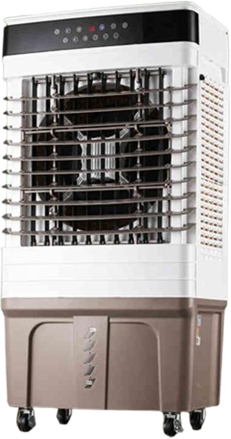 Evaporative Air Cooler, Portable Swamp Cooler with Water Tank, 3 Speed Windowless Air Conditioner for Garage, Yard, Commercial Use