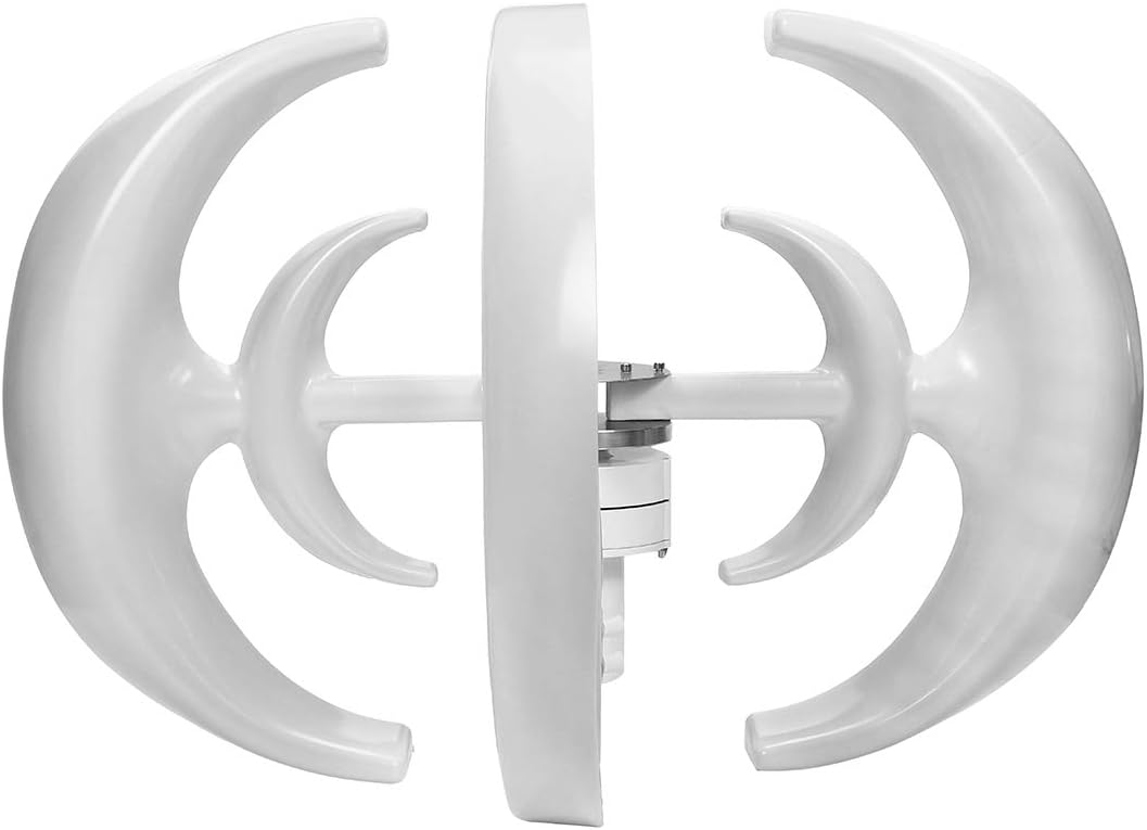 Wind Turbine Generator 12V 24V Automatic 4 Blades Motor Kit Windmill Energy Charge Turbines Vertical Axis for Home Camping 4200W,24v