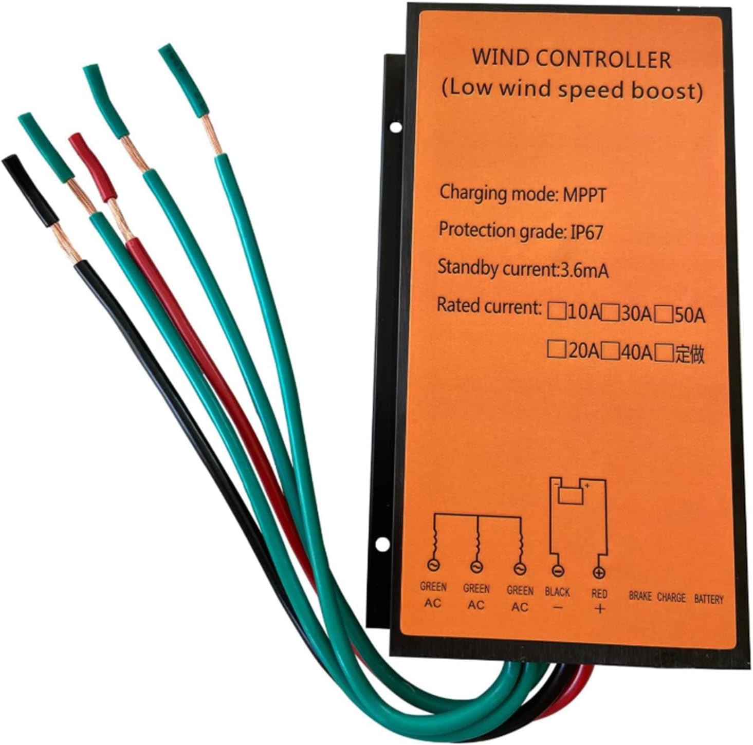 6000W-8000W MPPT Wind Controller Low Wind Speed Boost IP67 Waterproof Wind Turbine Charge Controller 12V 24V 48V 220V