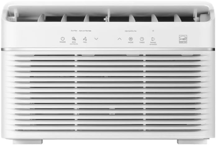 Midea 12,000 BTU DOE SmartCool Inverter Window Air Conditioner with Remote Control, Cools Spaces Up To 550 sq. ft., Alexa & Google Home Compatible, 3-in-1 Comfort MAW12V1YWT-S (Renewed)