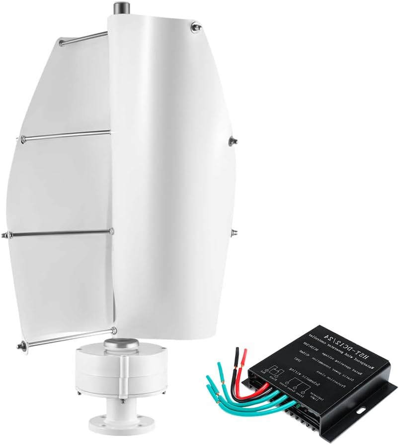 12000W Wind Turbine Generator, 12V 24V 48V Small Windmill Portable Vertical Wind Power Turbine Generator Kit with Charge Controller