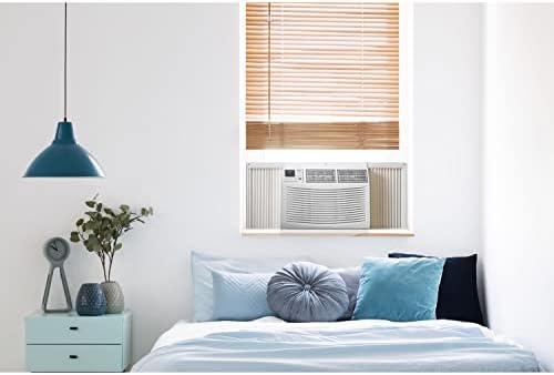 Amana 12,000 BTU Window Air Conditioner, 115V, Cools up to 550 Sq. Ft. for Bedroom, Living Room, Kitchen, with Remote Control, 24H Timer, 3-Speed, Auto-Restart, Digital Display, White