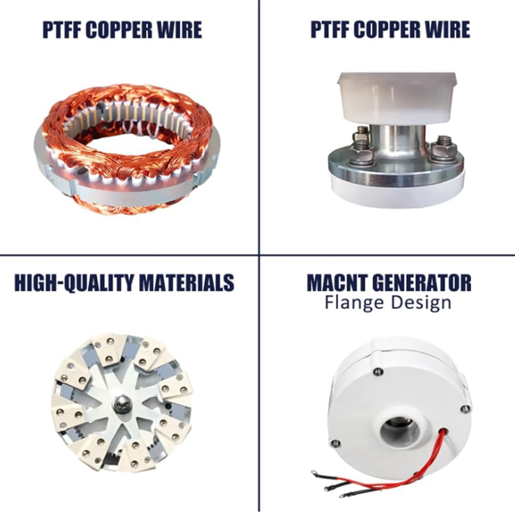 Low Noise 2000W Wind Turbine Generator 8 Blades Windmills Kits 12V 24V 48V 220V with MPPT Charger Controller for Home Use Efficient Wind System