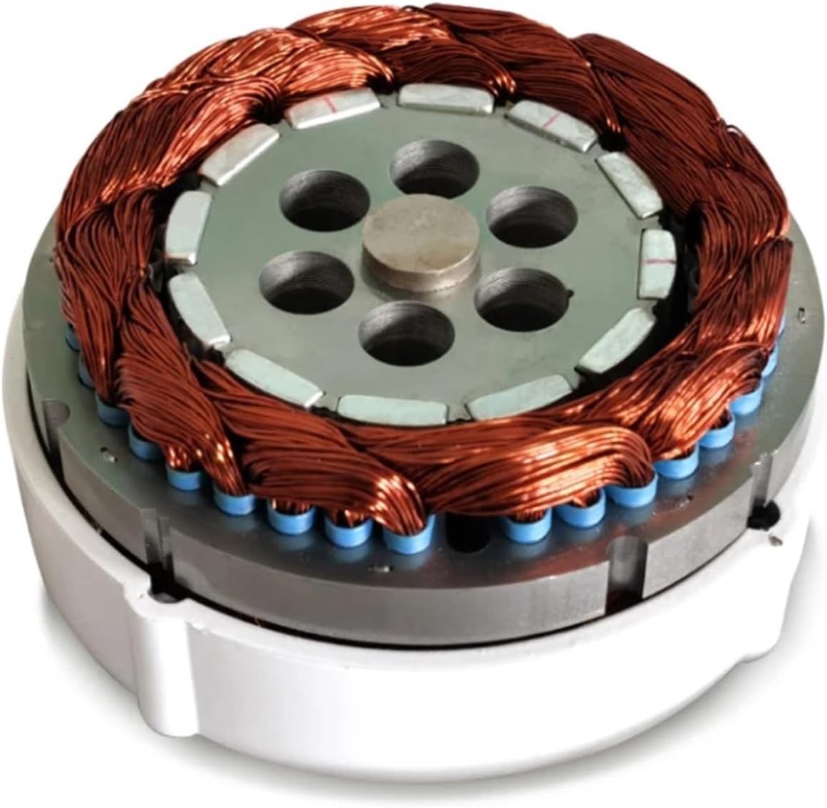 Wind Turbine Generators 500W Low Speed 12V 24V 3 Phase Gearless Permanent Magnet AC tors for Wind Water Turbine for Home Use Industrial Energy(with Base,24V_500W)