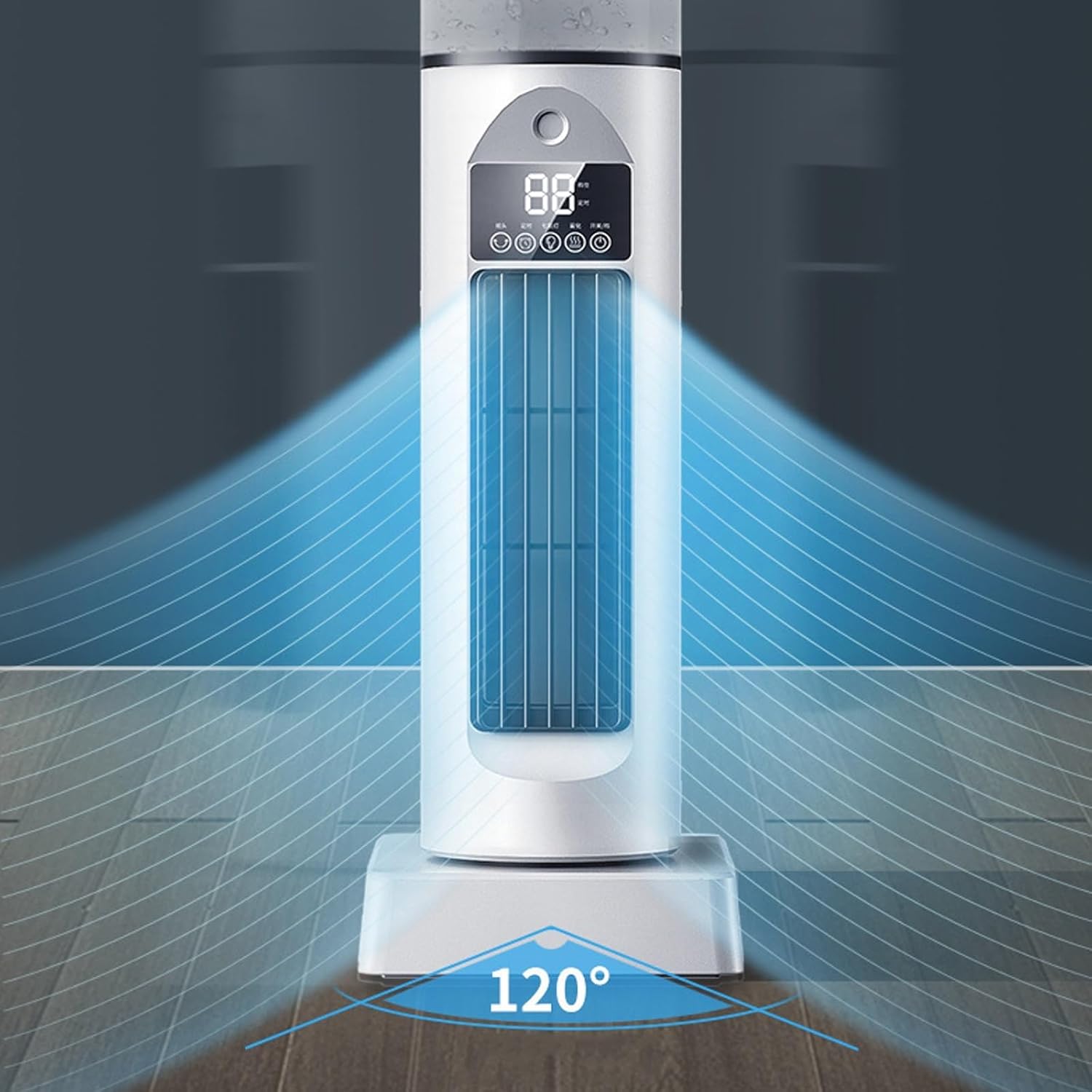 Portable Air Conditioner, Evaporative Air Cooler With Remote, 6 Higher Speeds With 150ml Water Tank, For Desk, Home, Bed And Living Room(B)