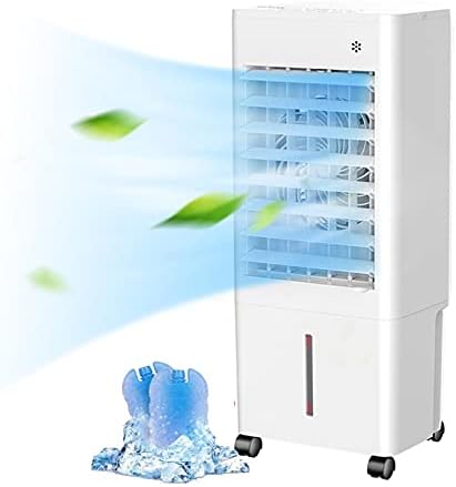 Evaporative Air Cooler Air Conditioner Fan Room Cooler with 2 Ice Trays,Evaporative Coolers for Home Office,Cooler Fan with Universal Wheel,6.5L Water Tank-Remote Control A