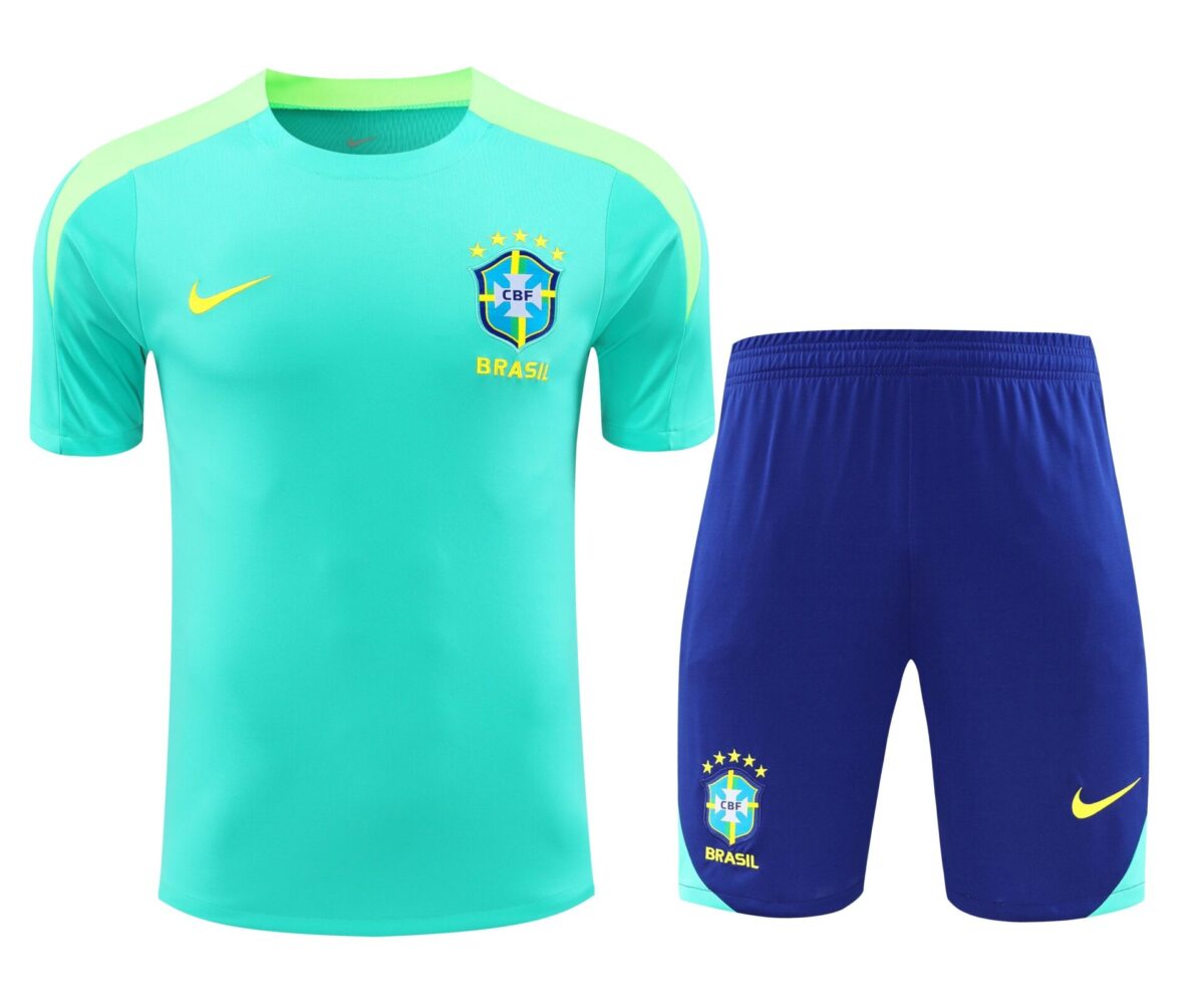 Conjunto de calentamiento Brasil azul celeste - NewNow