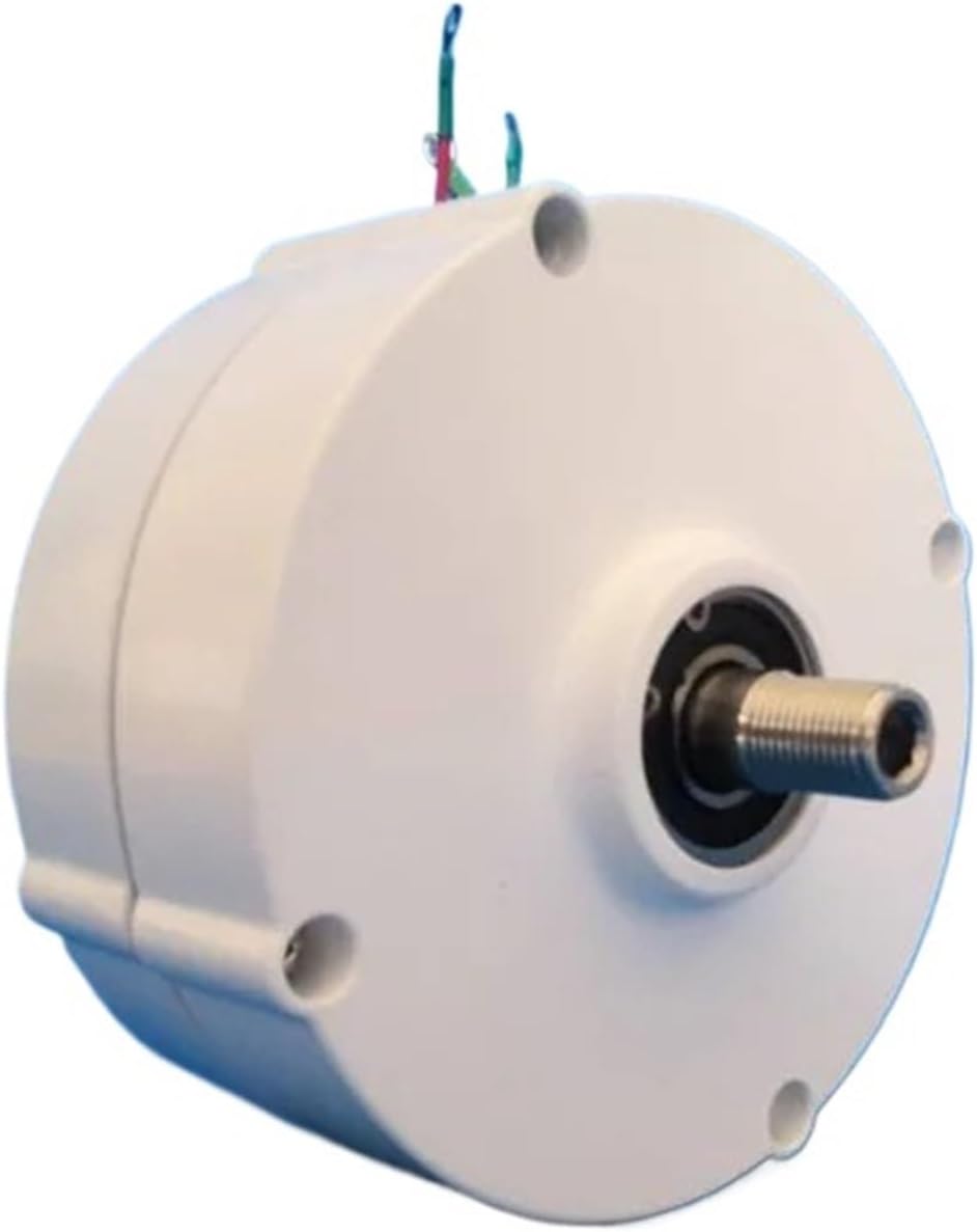 Low Speed 100W 200W 12V 24V Gearless Permanent Magnet Generator for Wind Turbines and Water Turbines Industrial Energy(Single Shaft,12V_200W)