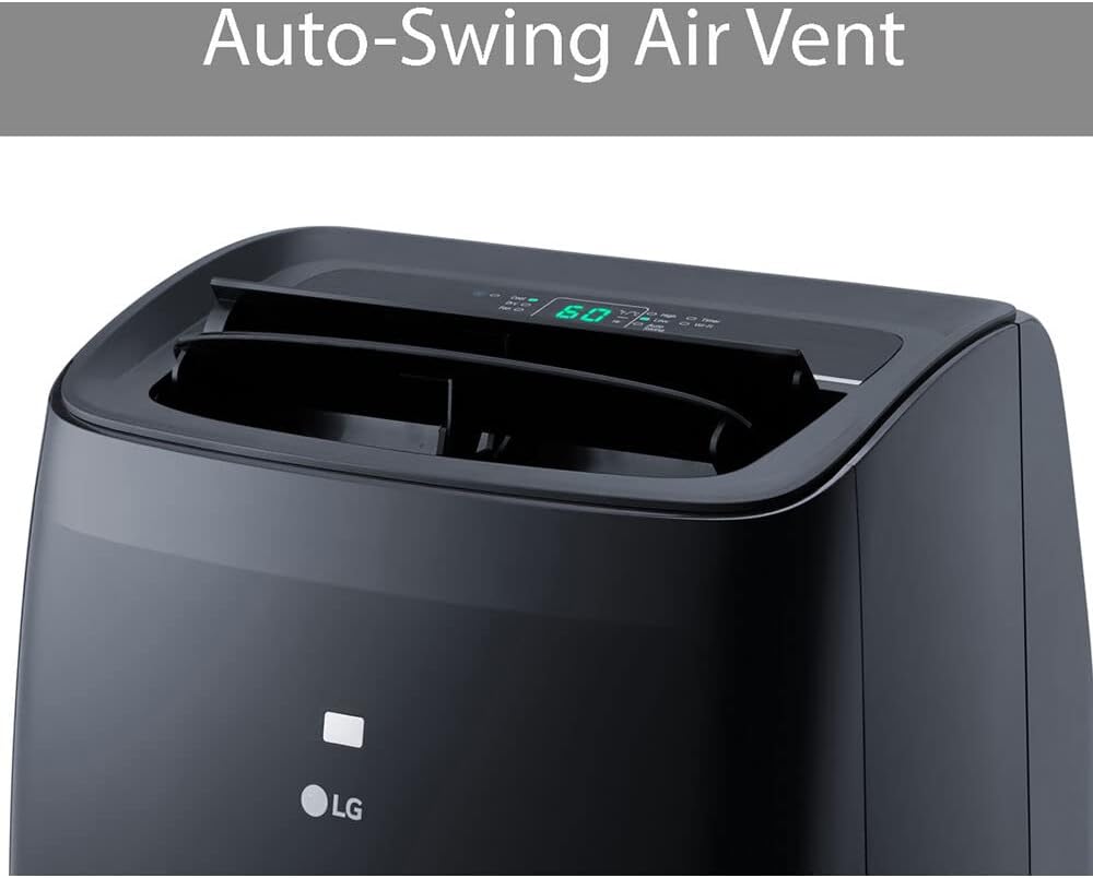 LG 10,000 BTU Smart Portable Air Conditioner, 115V, Cools 450 Sq.Ft. (18' x 25' Room Size), Portable Air Conditioner for Home with Voice Control, Works with LG ThinQ, Amazon Alexa, and Hey Google