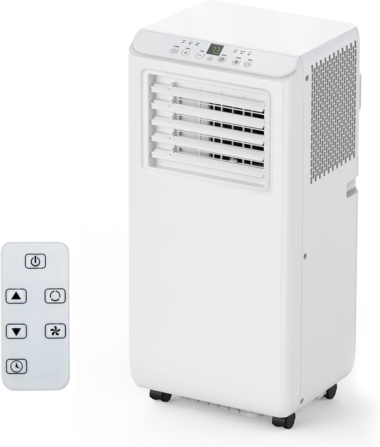 Garveehome 14,000 BTU Portable Air Conditioner - Easy to Move Ac Unit for Rooms Up to 750 Sq Ft, 3 in-1 Cool/Fan/Dry, Low Noise, Super Silent with Led Function Display