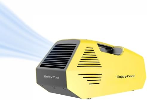 Portable air conditioner Camping Tent Air Conditioner Tent Air Conditioner with Remote Control Suitable for Camping RVs Outdoors 2380 BTU Outdoor Air Conditioner Van and Fishing(Battery Not Included)