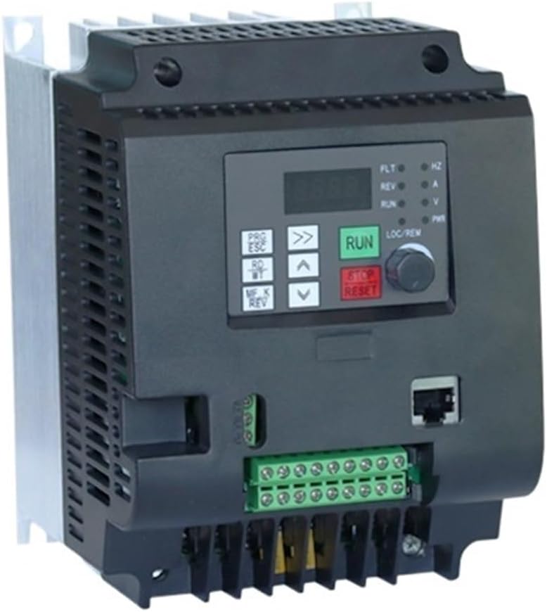 11KW 380V Three-Phase Inverter Input VFD 3 Phase 380V Output Frequency Converter Adjustable Speed VFD for Water Pump Motor(Pink)