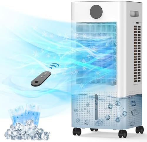 Windowless Portable Air Conditioner, 12H Timer & 2-Gal Tank, 3-IN-1 Portable AC Unit with Remote, 75°Oscillation, 3 Modes & 3 Speeds, Ultra-Quiet 24