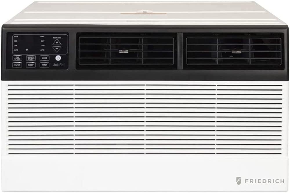 Friedrich UET12A33A Smart Thru-The-Wall Air Conditioner with 12000 Cooling BTU Capacity, 10600 BTU Heating Capacity in White