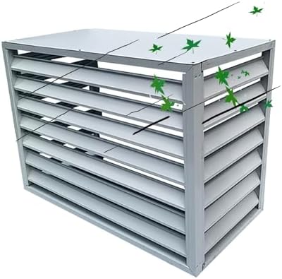 Outdoor Air Conditioner Cover For Outside Units, Aluminum Privacy Fence Panels, Trash Can Enclosure Flower Stand Decorative Air Conditioning Cover, Condenser Protective Cover For Patio Lawn ( Color
