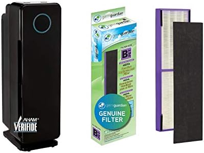 Germ Guardian True HEPA Filter Air Purifier, UV Light Sanitizer, Eliminates Germs, Air Purifier for Home AC4300BPTCA with FLT4850PT True HEPA Genuine Air Purifier Replacement Filter