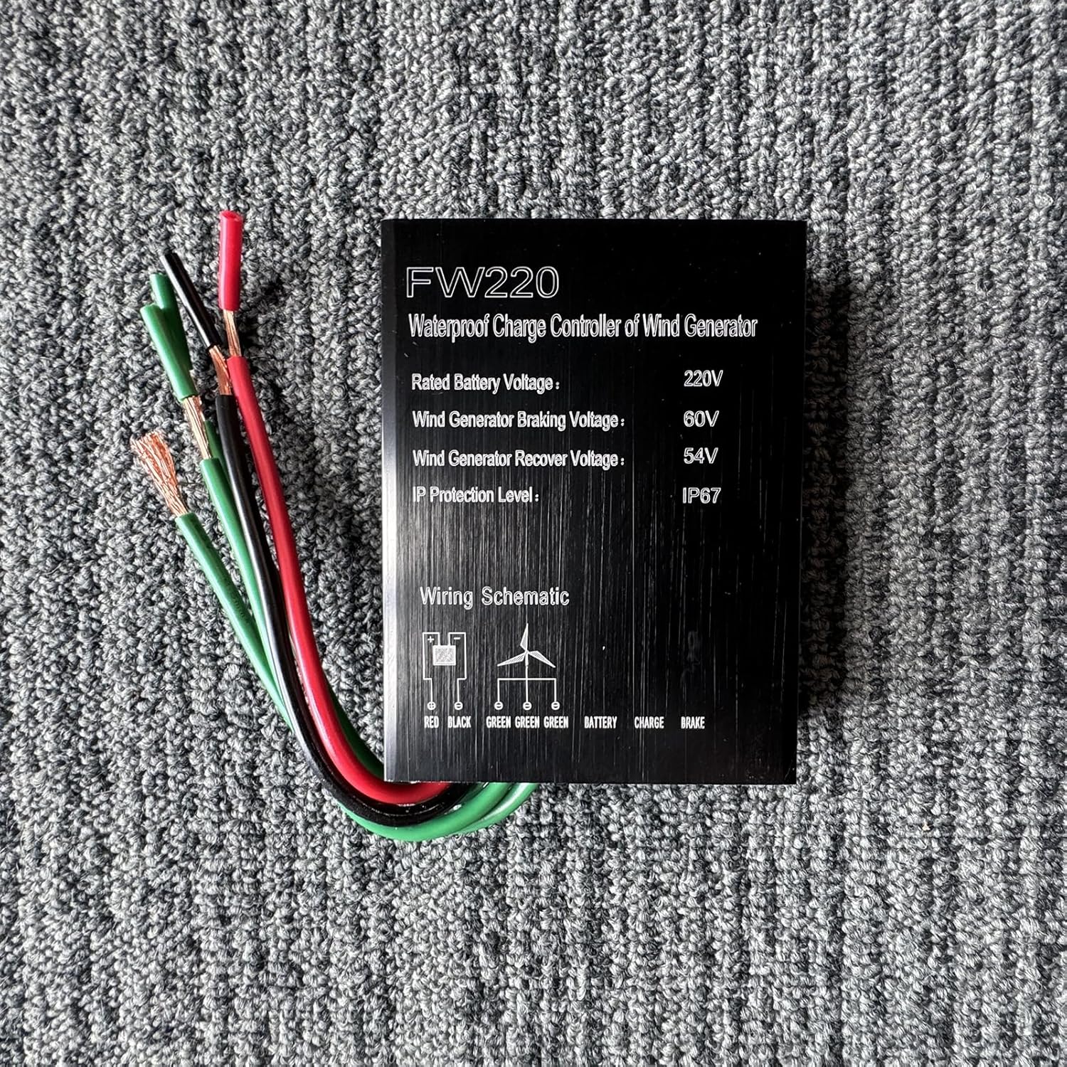 12000W Waterproof Wind Charge Controller, 12V-48V DC Wind Turbine Generator MPPT Charge Controller for 0-12000W Wind Turbine System