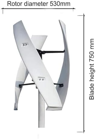 3000W Noiseless Vertical Wind Turbine Kit - Horizontal Generator with Magnetic Levitation 3-Blade Design & Controller for Home Battery Charging Solutions