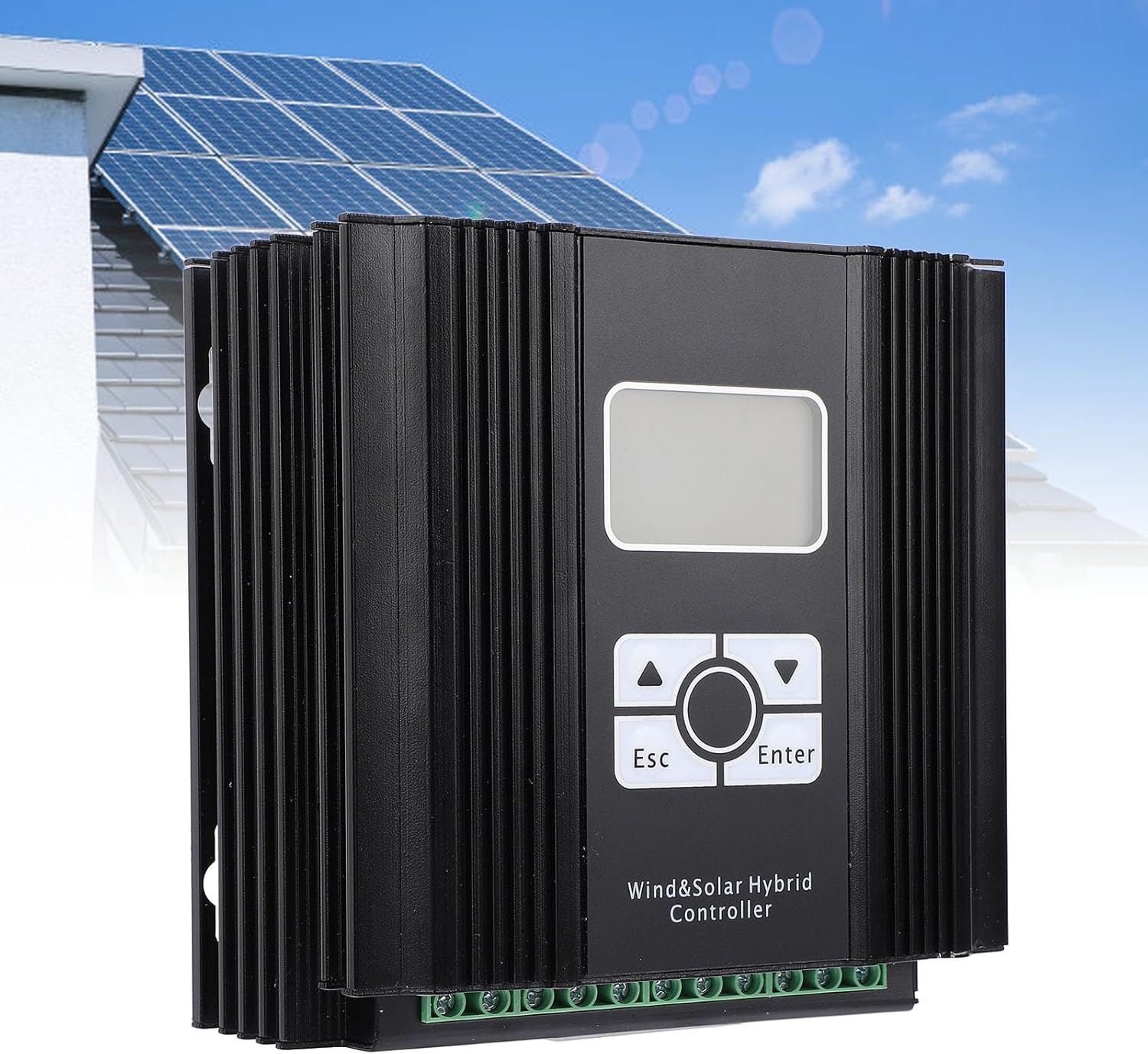 48V Wind Solar Hybrid Controller 400W, MPPT Charge Controller with LCD Display, 60A Boost and PWM Control, 400w Fan - High Efficiency Charging, Advanced Safety Features for Off Grid Use (400w Fan)