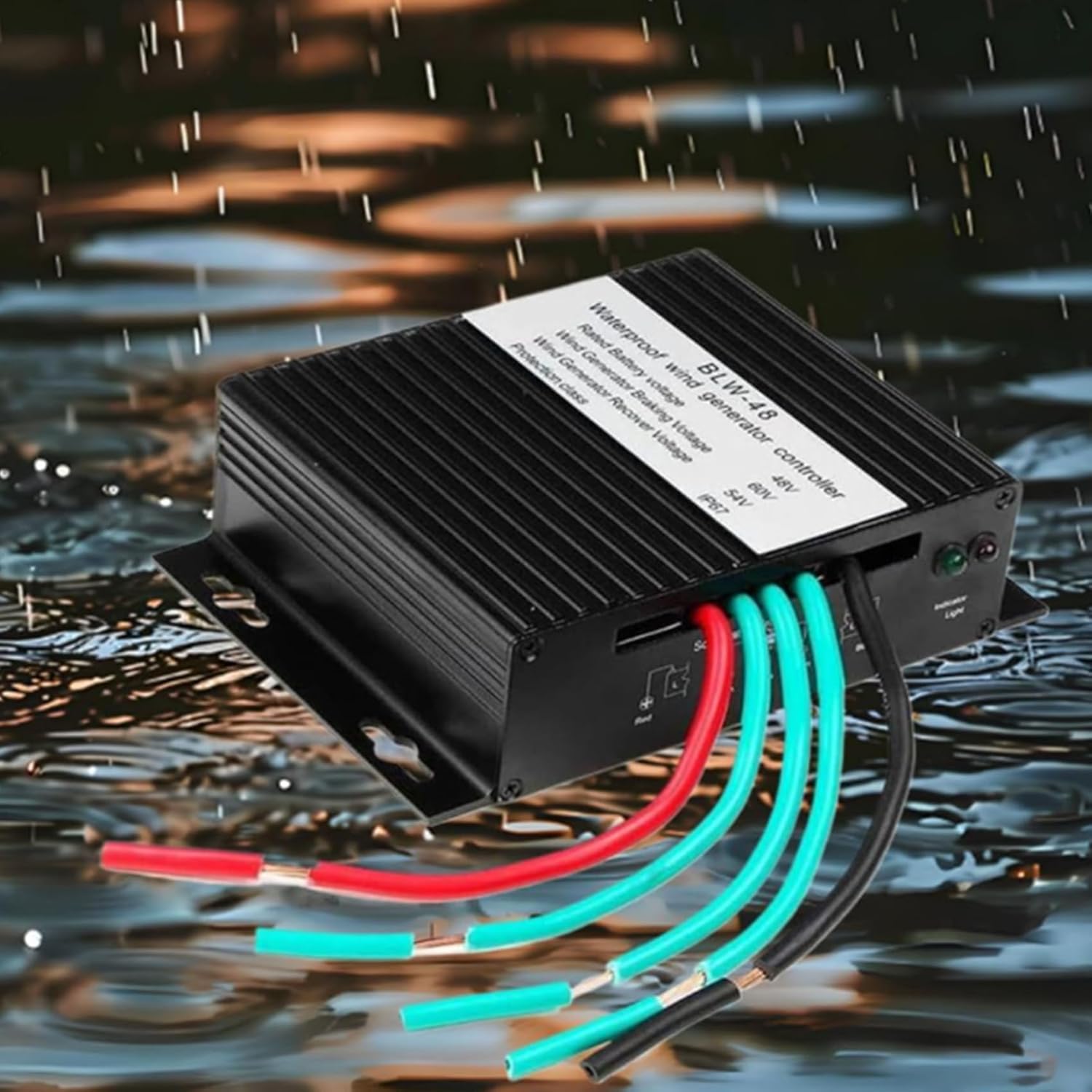 24V, 24V 10A-40A Small Charging Regulator Automatic 12V/24V/48V Voltage Adjustment for Wind Windmill Turbine (1500W)