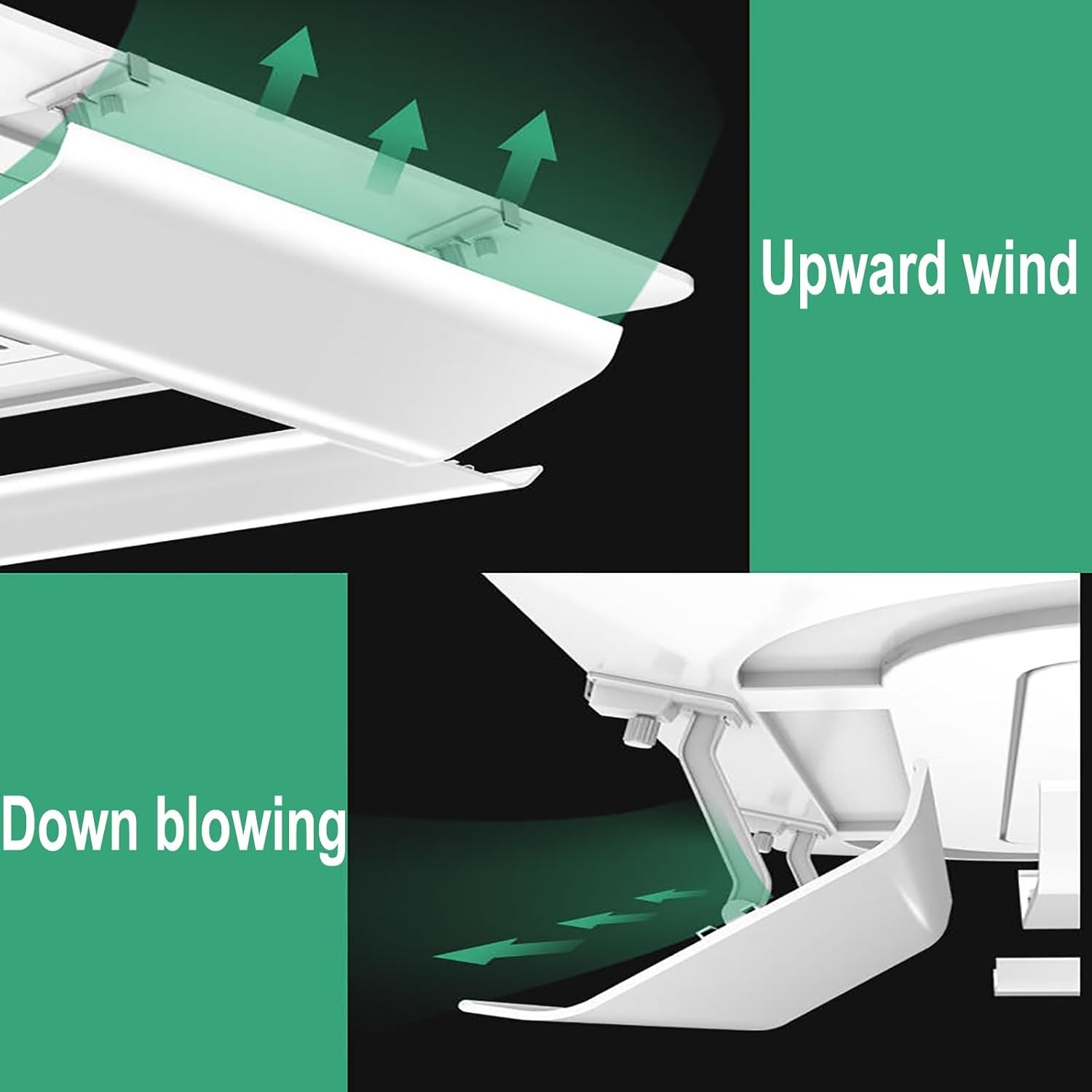 Ceiling Air Conditioner Deflector,Vent Deflector,Air Deflector,Windshield,Air Conditioning Baffle,for Central Air Conditioner'S Register and Grille