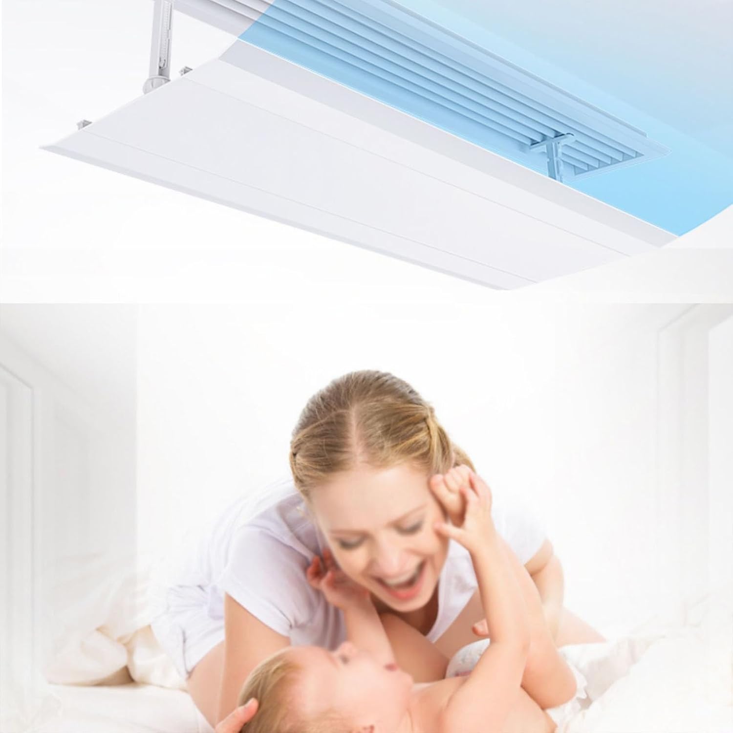 Ac Wind Deflector, Air Conditioner Deflectors, Retractable Adjustable Angle, Air Conditioners Wind Deflector for Ceiling
