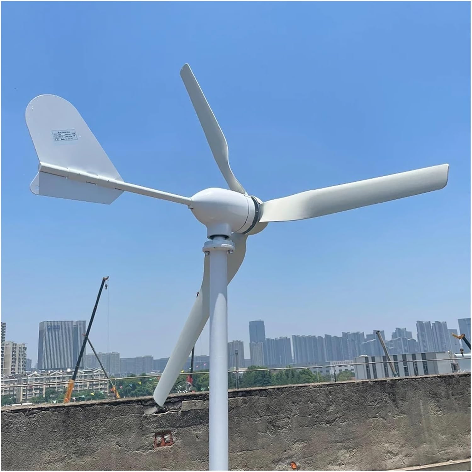 Wind Turbine Generator 10000W 5000W 8KW with MPPT Charge Controller Windmill Small Wind Generator Home Use System RV Yacht Farm Industrial Energy(with Hybrid controll,12V_15KW)
