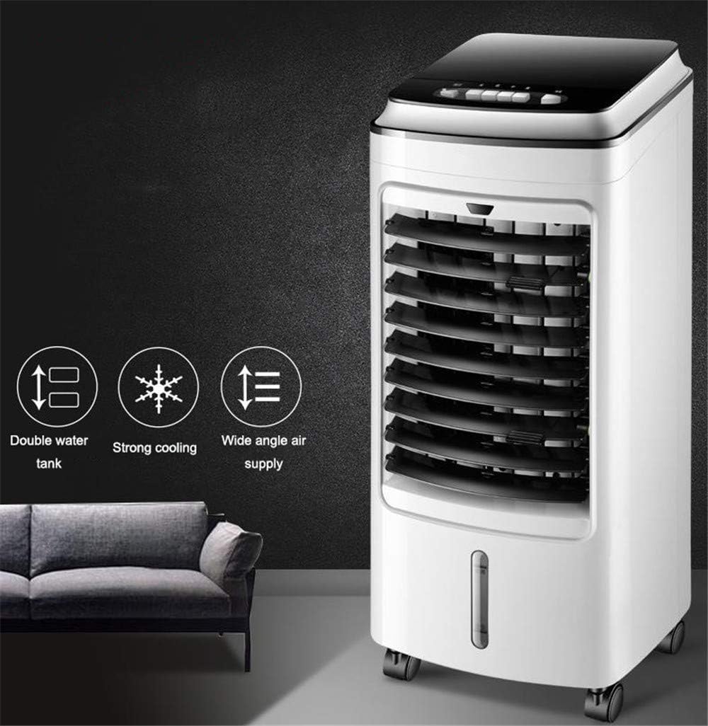 Air Cooler for Home Office Evaporative Coolers Portable Air Conditioner w/5L Water Tank, Air Conditioning 3-In-1 Cool/Fan/Dehumidify, Quiet Energy Efficient Self Evaporation Mobile Air-Conditioning f