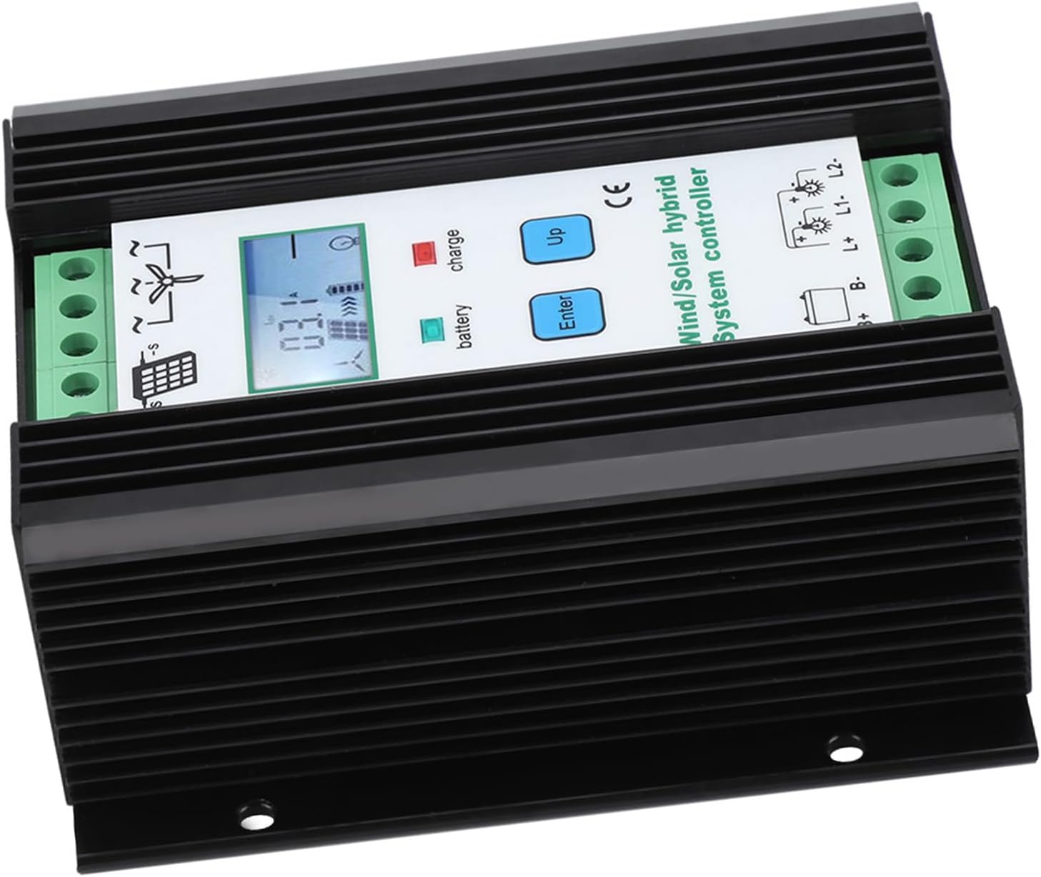 Wind and Solar Energy Hybrid Controller, Digital Intelligent Control, Boost Charging Regulator, LCD Display, 400W Photovoltaic Power, 800W Wind Power - Stable Performance,